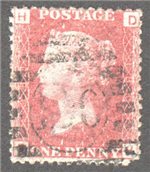 Great Britain Scott 33 Used Plate 183 - DH